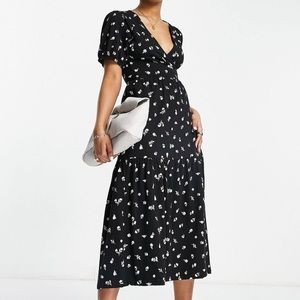 NWT ASOS midi wrap dress
